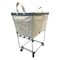 Steele Canvas Basket 2 BU Elevated Truck Blue Vinyl w/Grey Vinyl - 2in Stem Casters 92E2VBLUVGRYM2S - alternate 1